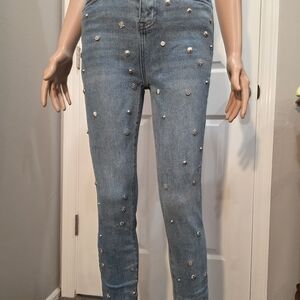 Embellished Blue Women's Jeans Barbados